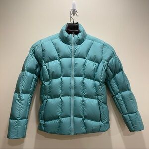 REI Co-op Teal Down Puffer Jacket Women’s Size M ⛷️ 🐰